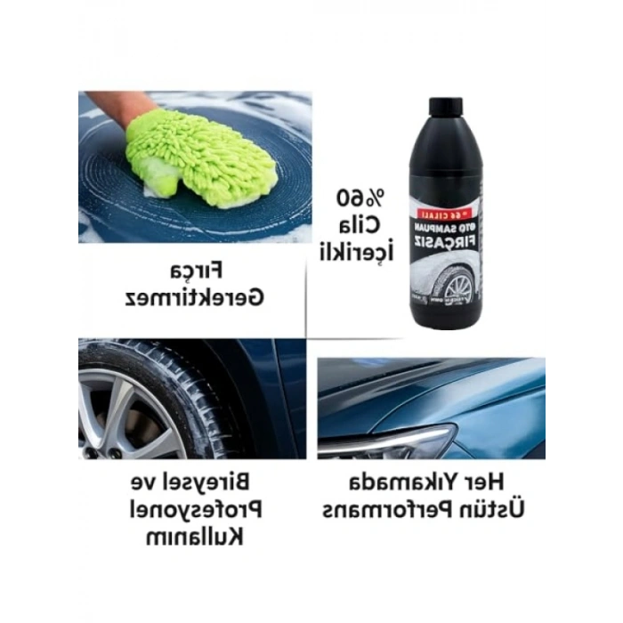 Fırçasız Oto Şampuanı - %60 Cilalı Uygulama