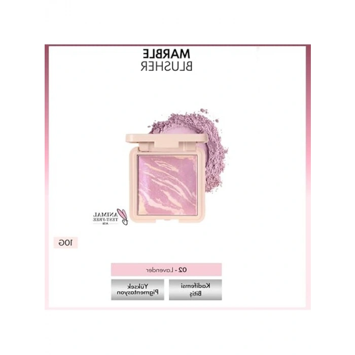 Fırınlanmış Allık, 02 Lavender Renk Seçeneği