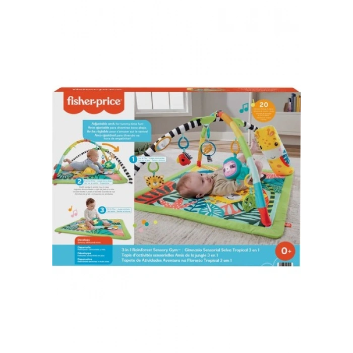 Fisher-Price 3ü 1 Arada Yağmur Ormanı Jimnastik Merkezi, HJW08