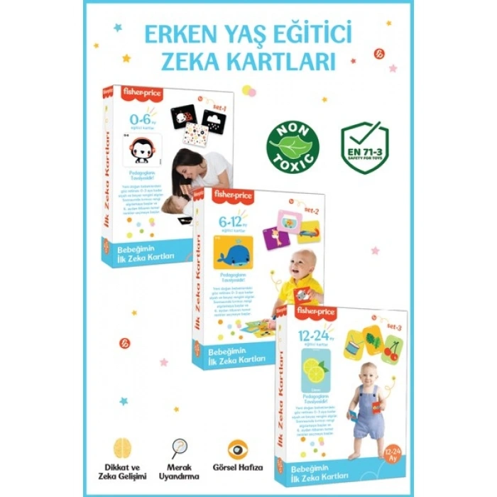 Fisher-Price Diytoy Zeka Kartları 3lü Set