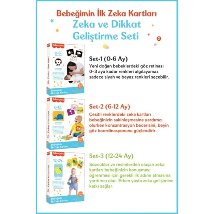 Fisher-Price Diytoy Zeka Kartları 3lü Set
