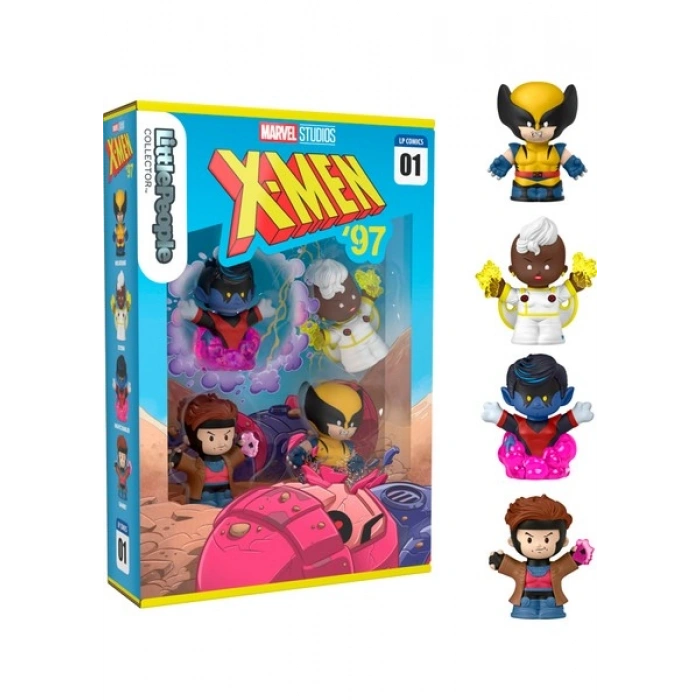 Fisher-Price Little People Collector X-Men 1, Marvel Studiostan X-Men Seti, 4 Figür JFW75