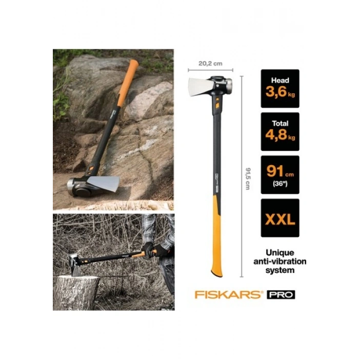 Fiskars 1020220 Yarma ve Vurma Baltası Xxl 8lb/36