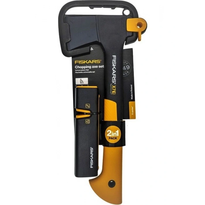 Fiskars Parçalama Baltası Xs X7 + Bileme Aparatı Set (1020183)