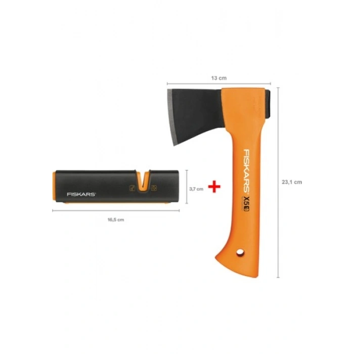 Fiskars Parçalama Baltası Xxs-X5 + Balta ve Bıçak Bileyici
