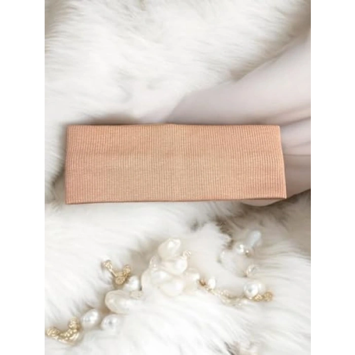 Fitilli Saç Bandı Seti - 3 Adet (Kırmızı, Beyaz, Bej)