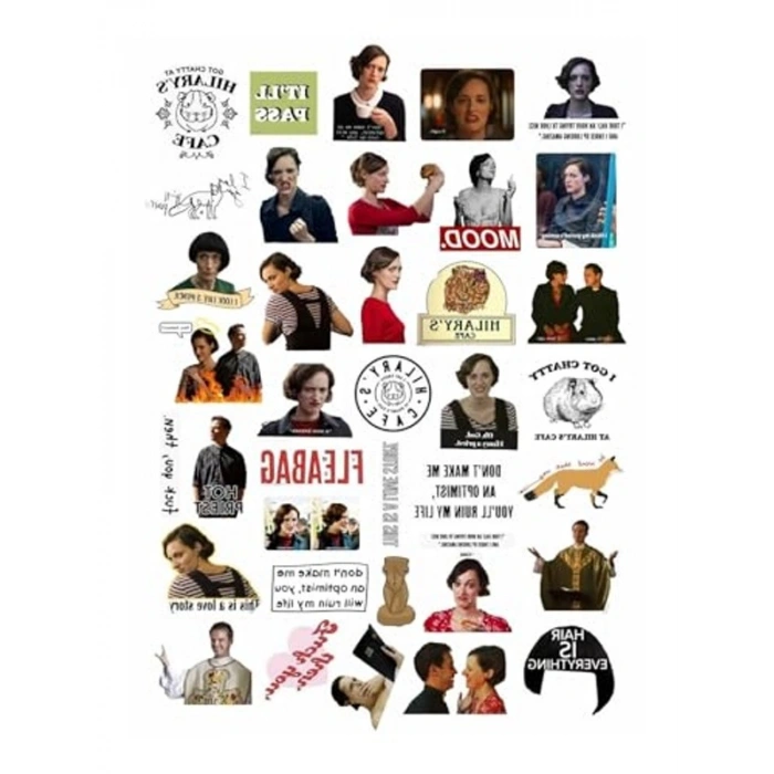 Fleabag Laptop Notebook Telefon Kılıfı Sticker Paketi