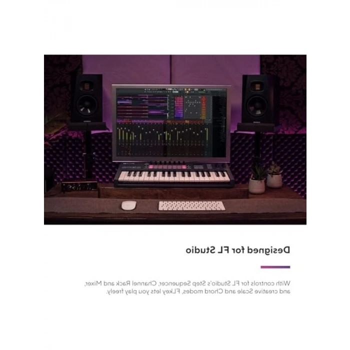 FLkey 37 MIDI Klavye Denetleyicisi - Akor Modu ve Ölçek Modu ile Sorunsuz FL Studio Entegrasyonu. Müzik Prodüksiyonu için ihtiyacınız olan tüm yazılımlar