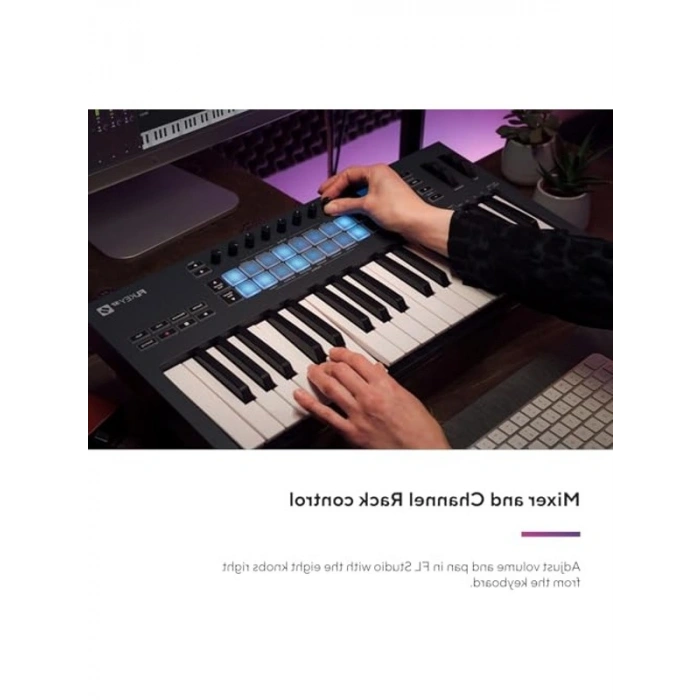 FLkey 37 MIDI Klavye Denetleyicisi - Akor Modu ve Ölçek Modu ile Sorunsuz FL Studio Entegrasyonu. Müzik Prodüksiyonu için ihtiyacınız olan tüm yazılımlar