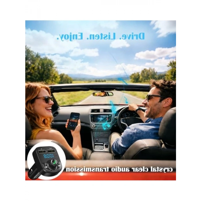 FM Transmitter ve Çift USB Araç Şarj Cihazı
