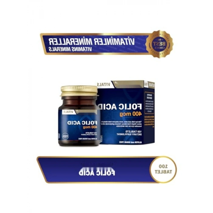 Folik Asit Takviyesi - 400 mcg - 100 Tablet