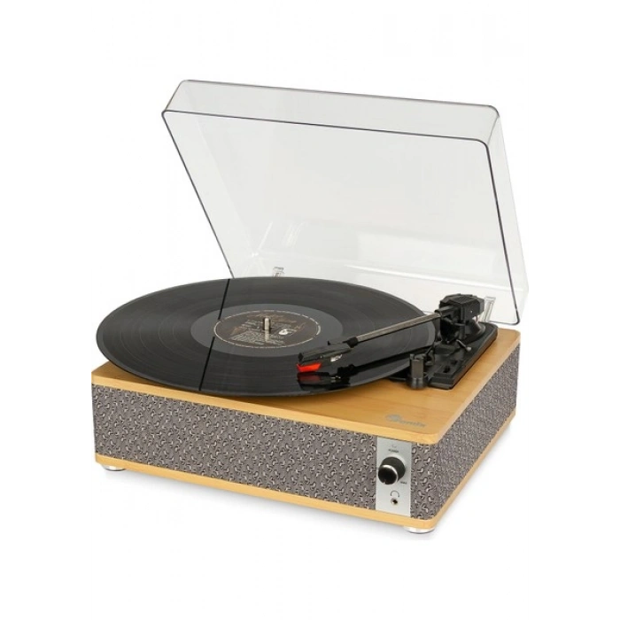 Fomix FM-109 Gri Hoparlörlü Bluetoothlu Pikap Plak Çalar