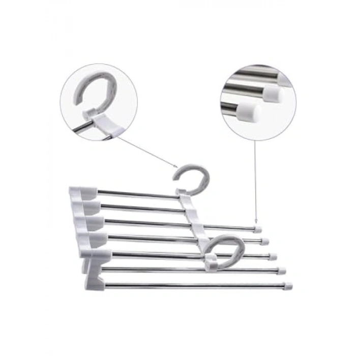 Fonksiyonel 5li Pantolon Askısı - Yer Tasarrufu