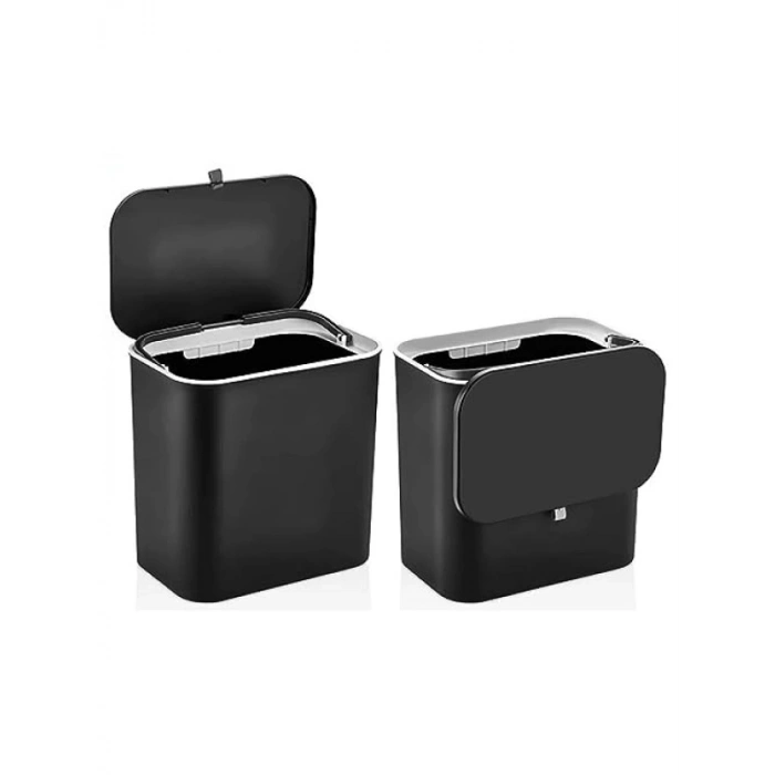 Fonksiyonel Kapaklı Tezgahüstü Çöp Kovası, 15 LT