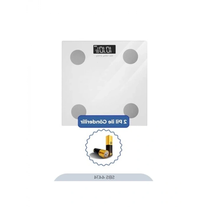 Fonksiyonlu Akıllı Bluetooth Tartı - 180 Kg Kapasiteli