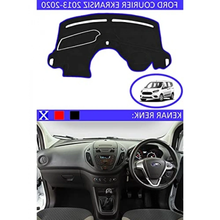 Ford Courier Ekransız 2013-2020 Uyumlu Torpido Koruma Halısı