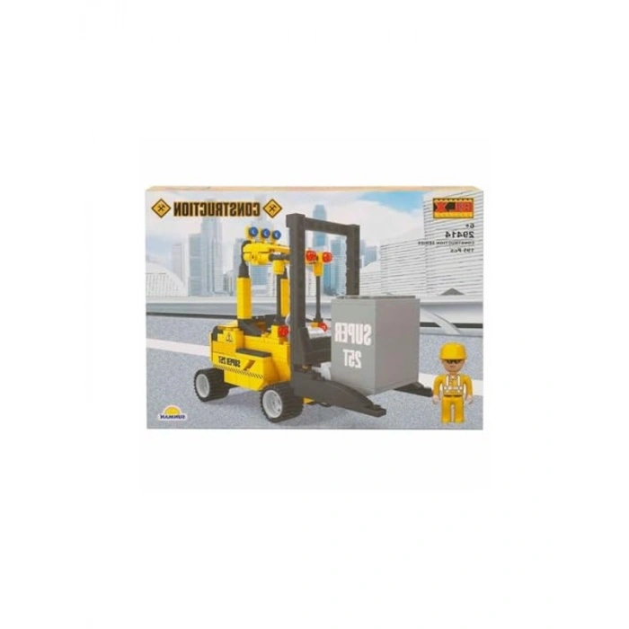 Forklift Seti, 195 Parça ile İnşaat Oyunları için Eğlenceli Model