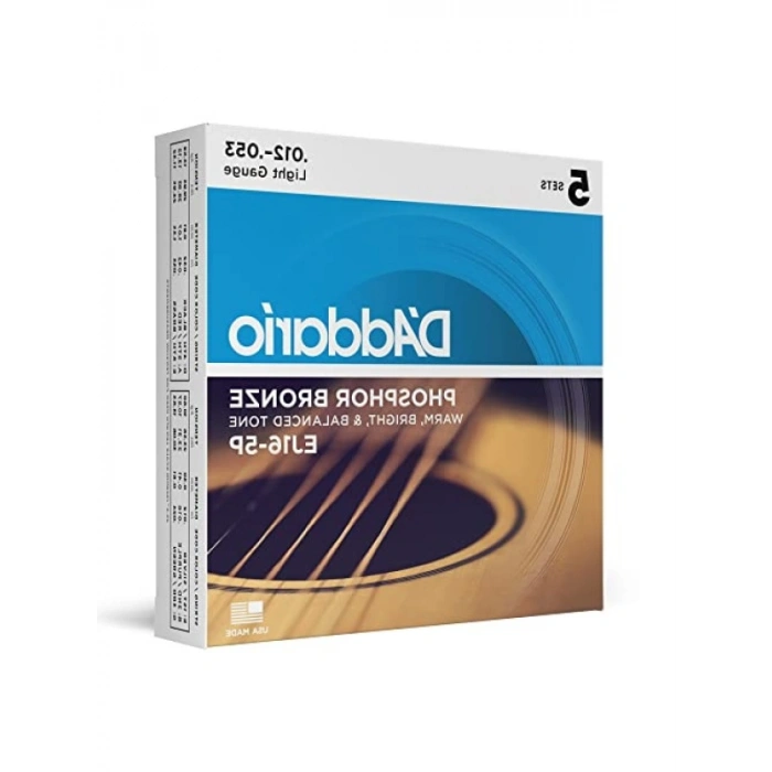 Fosfor Bronz Akustik Gitar Telleri - 12-53 Ölçüsü (5 Adet)