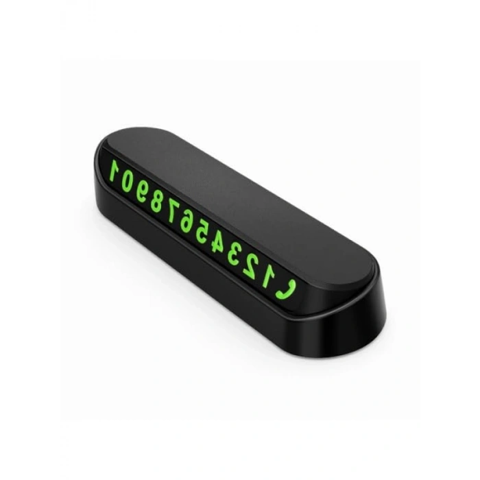 Fosforlu Araç İçi Park Telefon Numaratörü - Gece Görünür, Kolay Kurulum