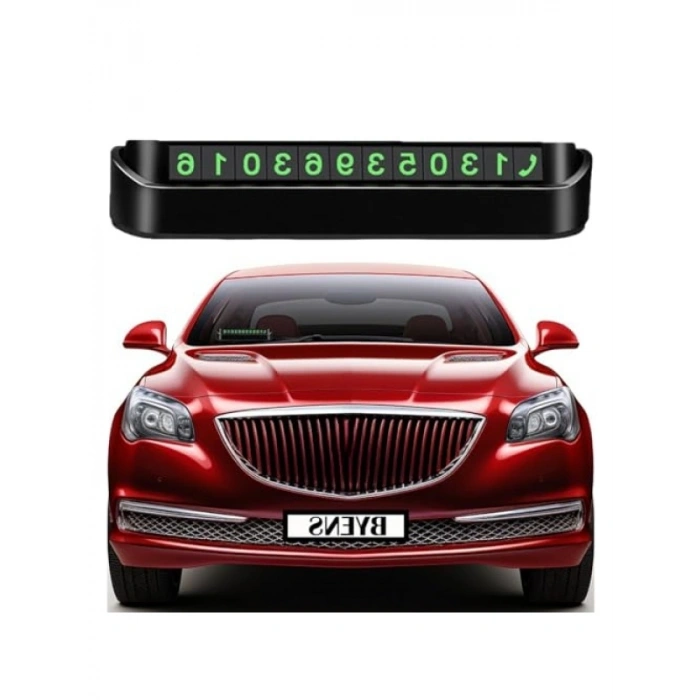 Fosforlu Araç Numaratörü ile Park Telefon Numarası Gösterimi