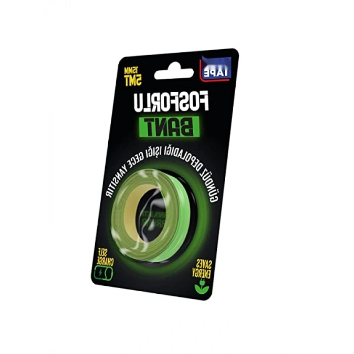 Fosforlu Bant - 15mm x 5mt, Yeşil