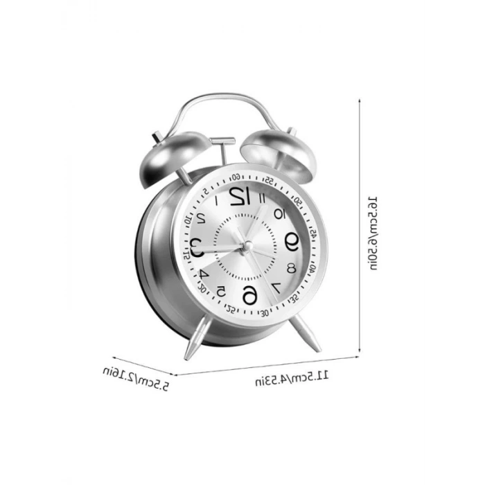 Fosforlu Işıklı Analog Çalar Saat