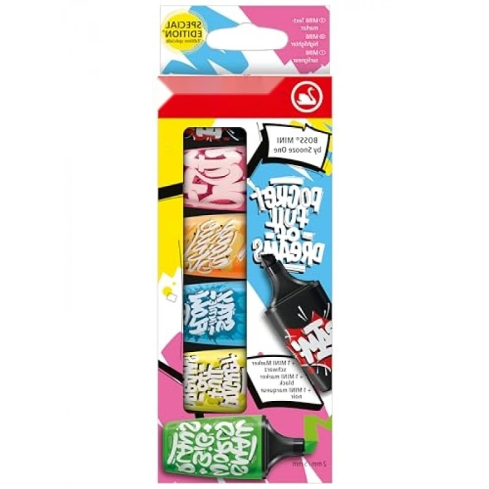 Fosforlu Kalem 6lı Set, Çeşitli Renkler