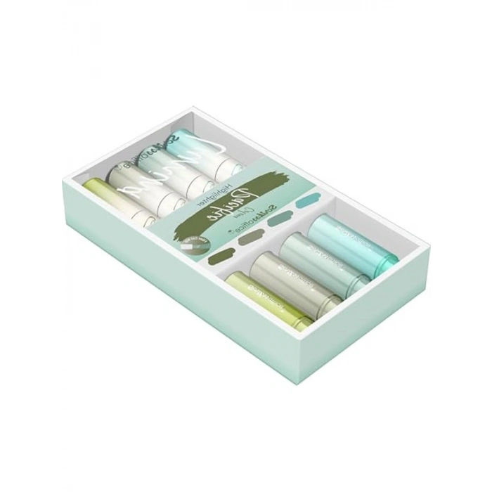 Fosforlu Kalem Seti, 4lü, Pasific Renk Seçenekleri ile