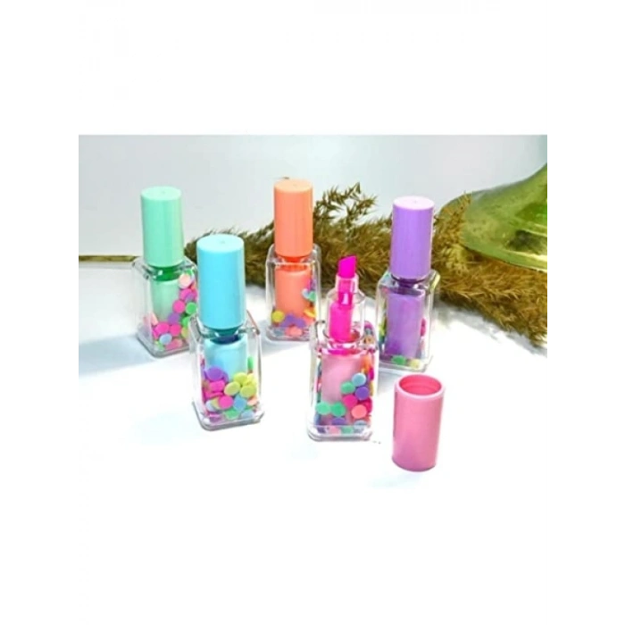 Fosforlu Kalem Seti - Havuç ve Oje Şekilli, 11 Adet