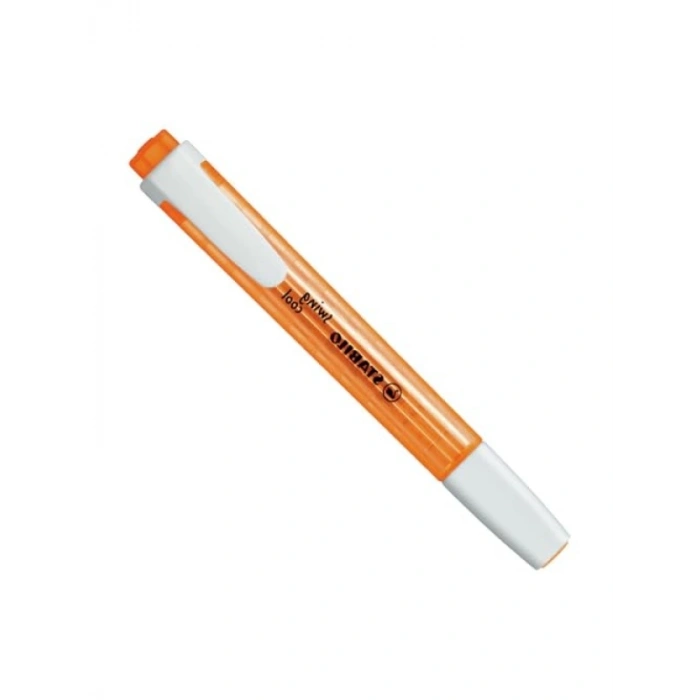 Fosforlu Kalem, Turuncu Renk, Yassı Tasarım