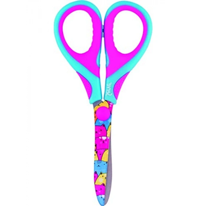 Fosforlu Kedili Makas, Tekli Model, Renkli Tasarım