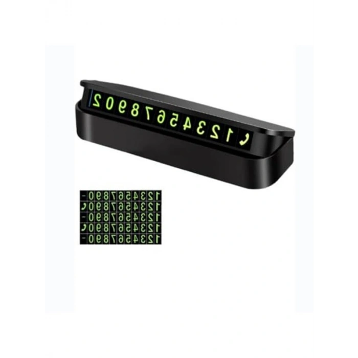 Fosforlu Manyetik Araç İçi Telefon Numaratörü, Gizlenebilir Tasarım