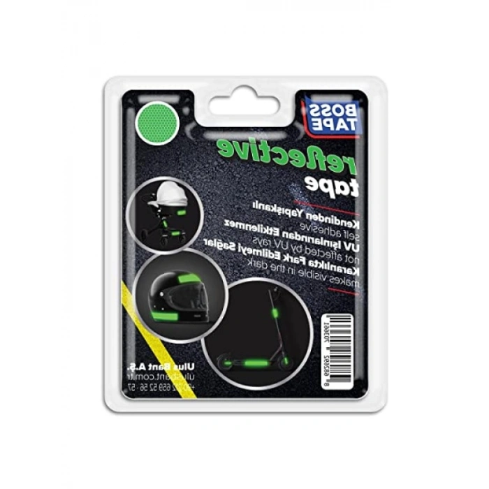 Fosforlu Reflektif Bal Petek Desenli Bant, 35 mm x 1.5 m, Yeşil