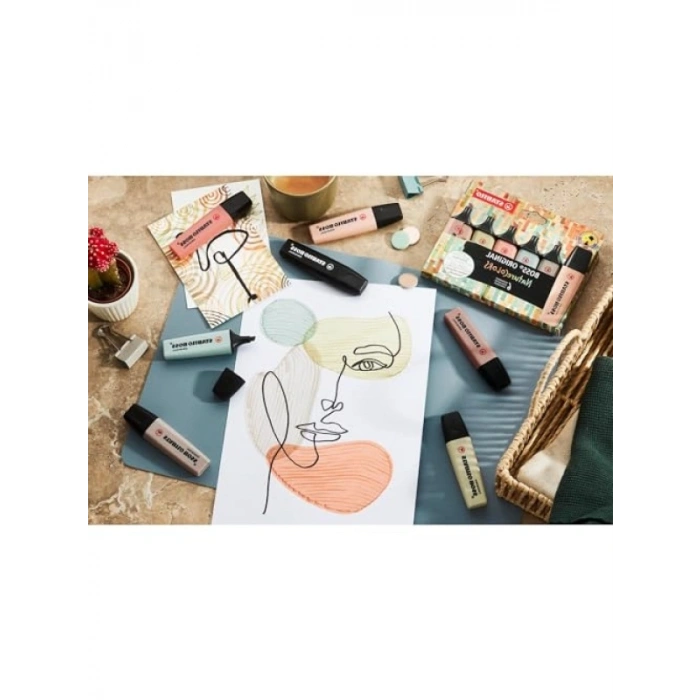 Fosforlu Vurgulayıcı Kalem - Gül Kurusu Renk