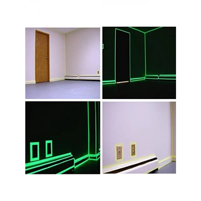 Fosforlu Yeşil Yansıyan Şerit Bant - 4 Metre
