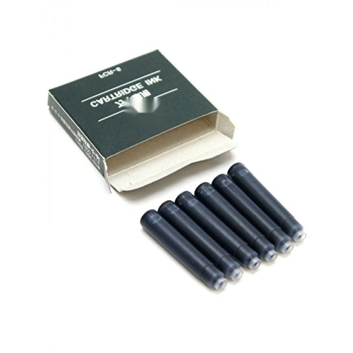 Fountain Pen İçin Siyah Kartuş Seti - 6lı Paket