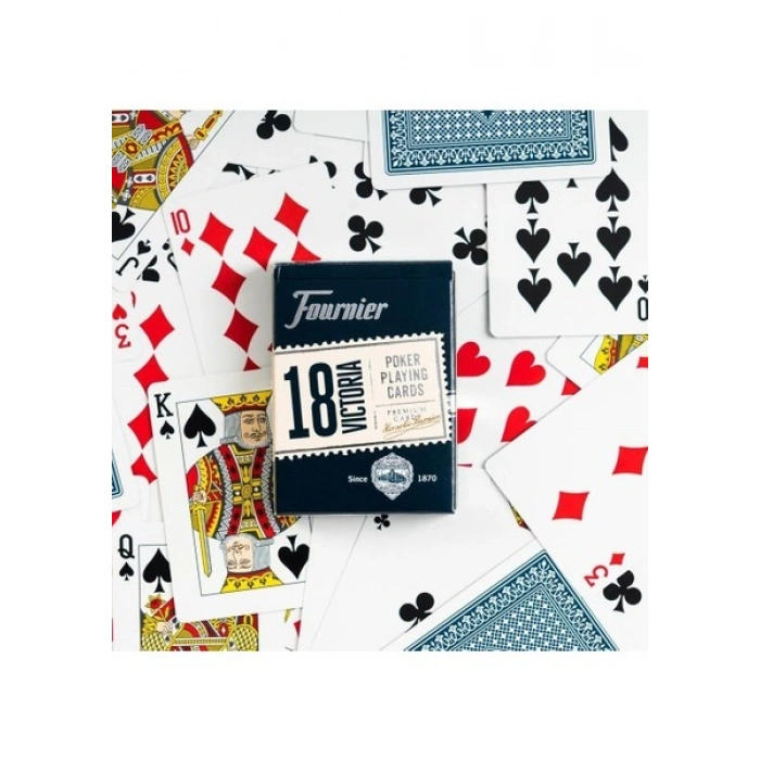 Fournier Poker Oyun Kartları Nº 18, Standart Endeks-Mavi