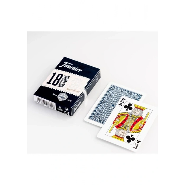 Fournier Poker Oyun Kartları Nº 18, Standart Endeks-Mavi
