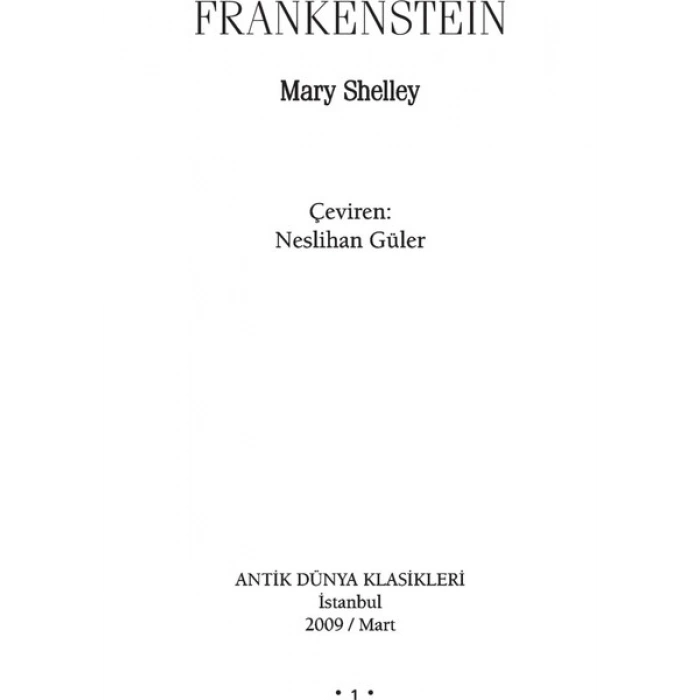 Frankenstein - Mary Shelley