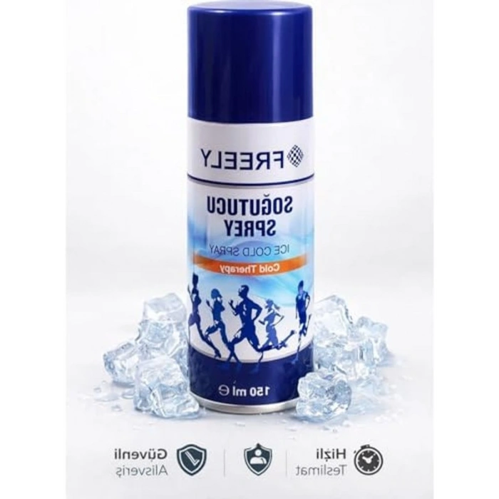 Soğuk Terapi Spreyi, Spor Yaralanmaları için Etkili, 150 ml Kapasite