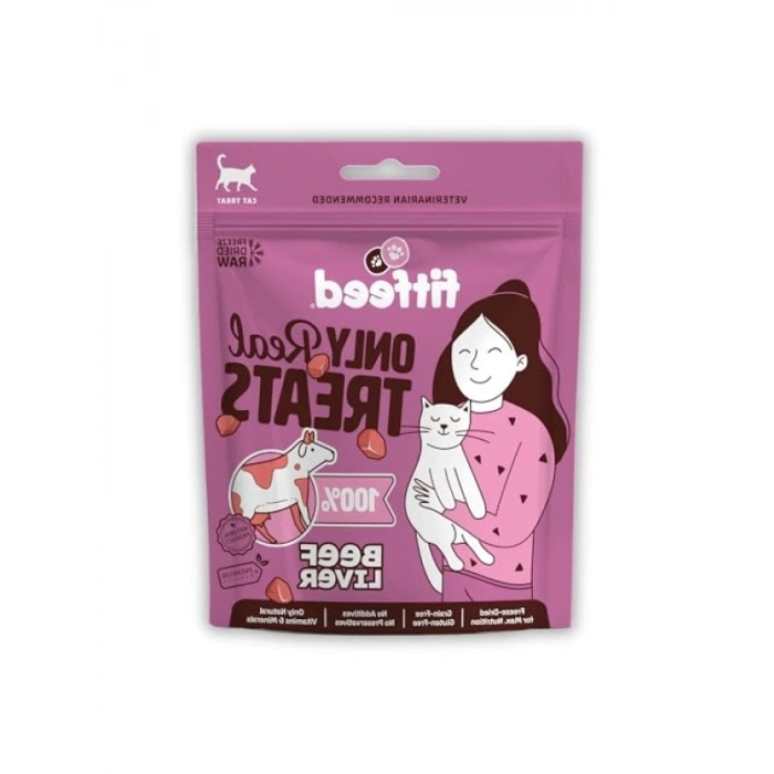 Freeze-Dried Dana Ciğer Kedi Ödül Maması, 40 g
