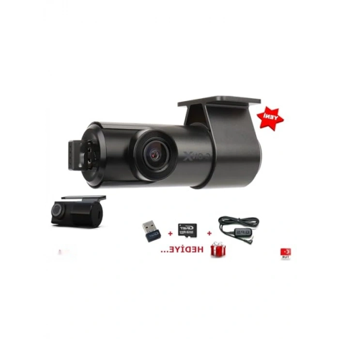 Full HD HDR Araç Kamerası - 2 Kanal FULL BOX