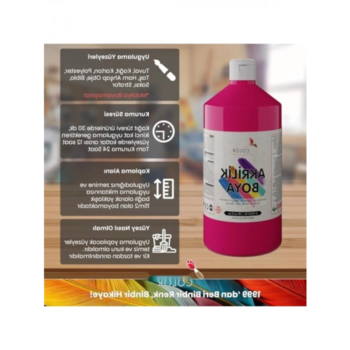 Fuşya Akrilik Boya, 1000 gr