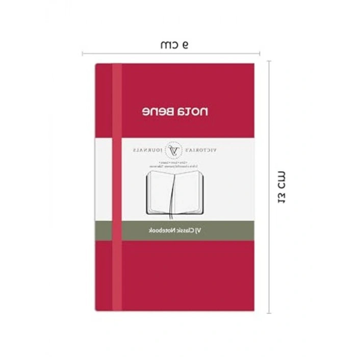 Fuşya Renkli 9x14 cm Sert Kapaklı Defter, Nota Bene Classic