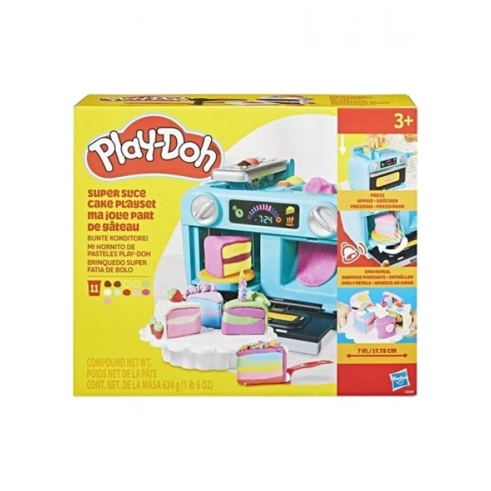 G0497 Play-Doh Süper Dilimli Kek Oyun Seti +3 Yaş