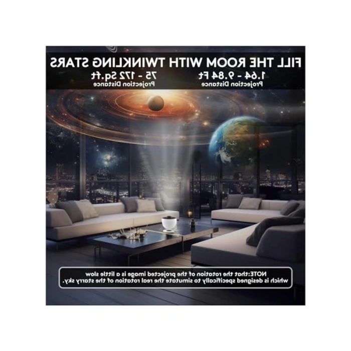 Galaksi Projeksiyon Gece Lambası, Gerçekçi Uzay Görüntüleri ile Çocuklar için Eğlenceli