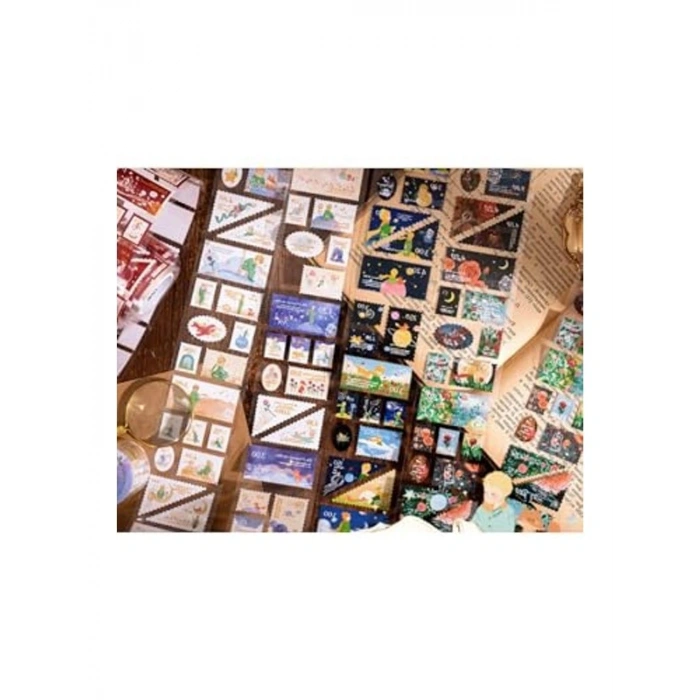 Galaksi Temalı Küçük Prens Rulo Sticker Seti, Eğlenceli Tasarımlar