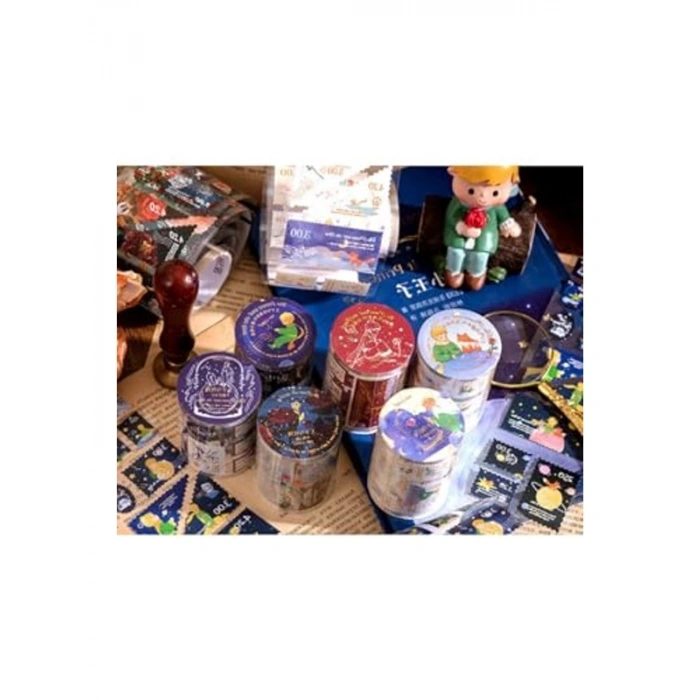 Galaksi Temalı Küçük Prens Rulo Sticker Seti, Eğlenceli Tasarımlar