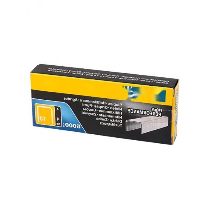 Galvanize Çelik Zımba Teli Tip 13, 4 mm, 5.000 Adet Büyük Paket