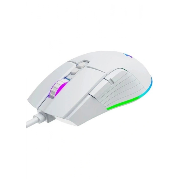GameBooster M12 Vital 12800 DPI Beyaz RGB Gaming Mouse